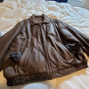 Men's dress leather jacket